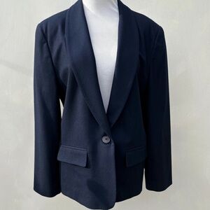 Vintage Pendleton Woolen Mill Navy Blue Suit Jacket Blazer #0069